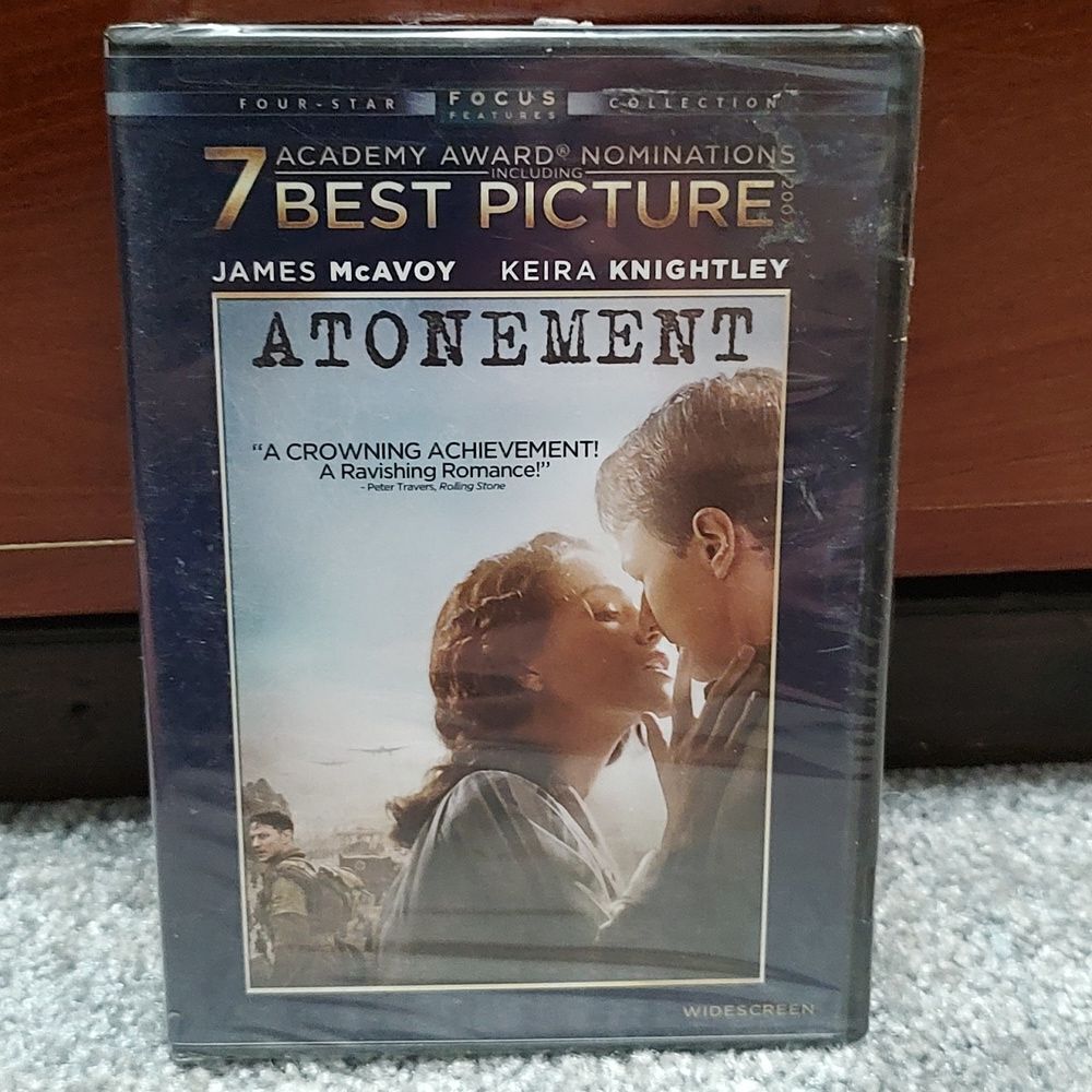 Atonement  DVD Widescreen James McAvoy  Keira Knightley NEW Sealed 2007